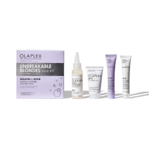 Olaplex Unbreakable Blondes Mini Kit Комплект за руса коса Olaplex Unbreakable Blondes