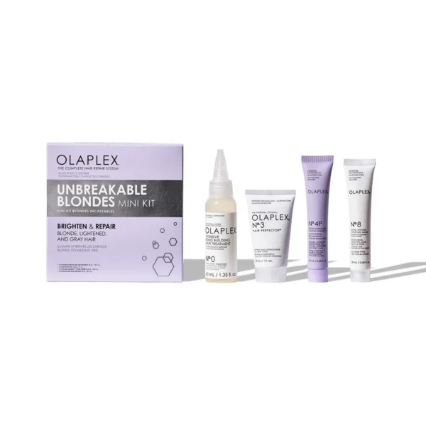 Olaplex Unbreakable Blondes Mini Kit Комплект за руса коса Olaplex Unbreakable Blondes