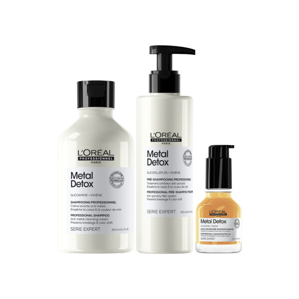 10 Пре-грижа L’Oréal Professionnel Série Expert Metal Detox – защита при боядисване