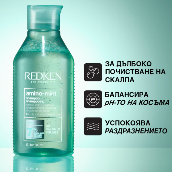 Освежаващ шампоан с аминокиселини Amino Mint – Redken