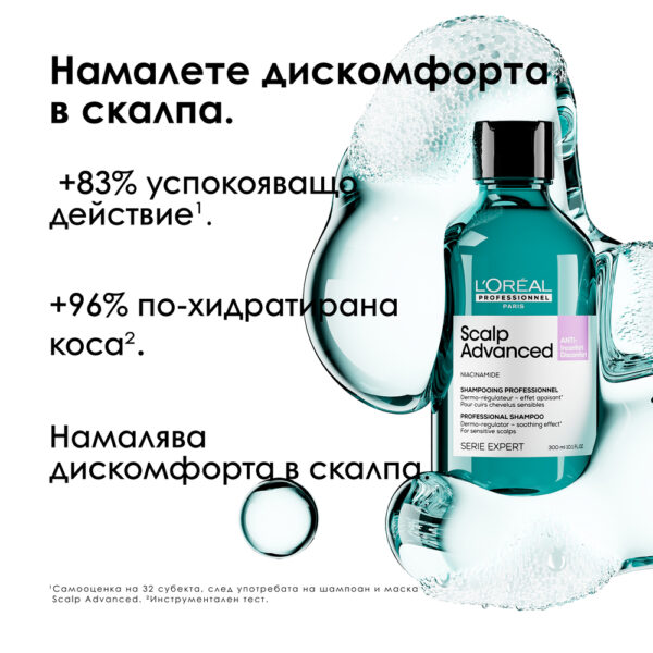 2 Шампоан за чувствителен скалп Scalp Advanced Anti-Discomfort – L'Oréal Professionnel