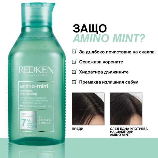 Освежаващ шампоан с аминокиселини Amino Mint – Redken