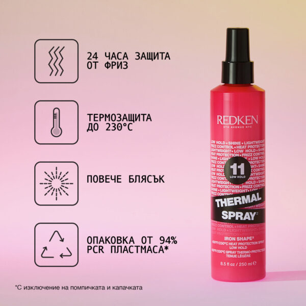 3 Термозащитен спрей със силна фиксация Thermal Spray – Redken