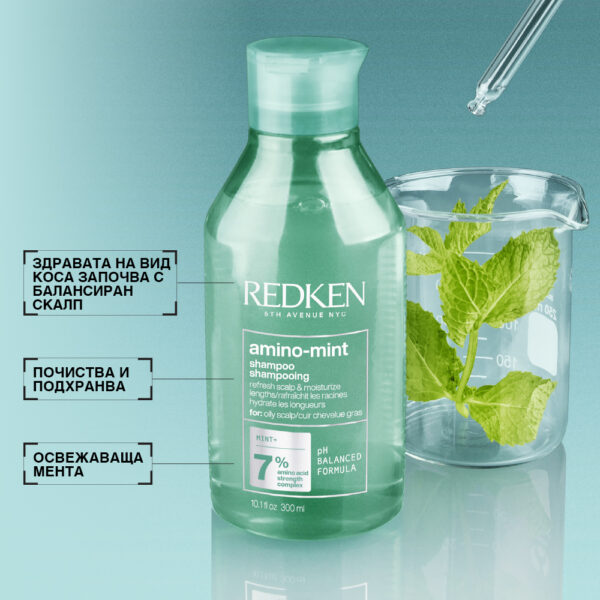 Освежаващ шампоан с аминокиселини Amino Mint – Redken