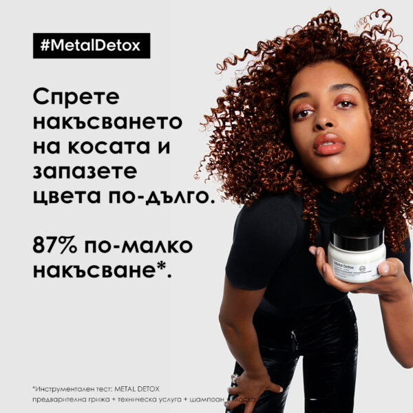 4 Маска L’Oréal Professionnel Série Expert Metal Detox – защита за боядисана коса