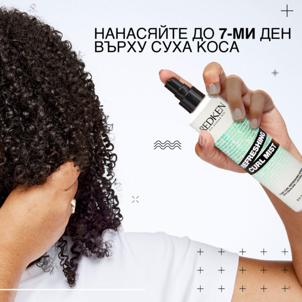 6 Освежаващ спрей за къдрици – Redken