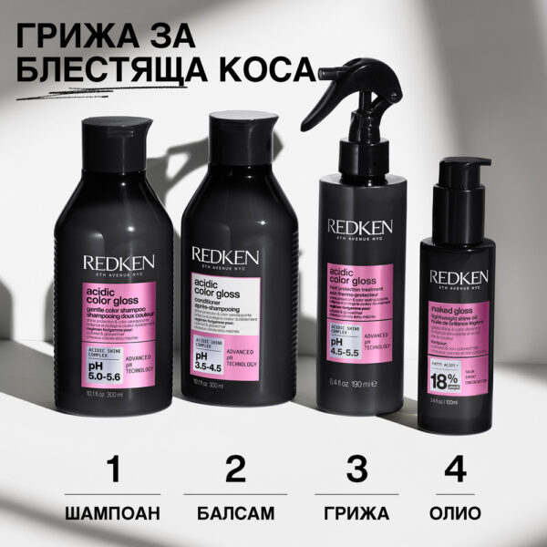 7 Олио за блясък и защита на цвета Naked Gloss – Redken