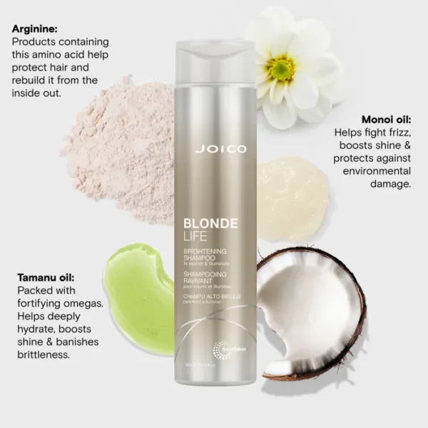joico-blonde-life-brightening-shampoo-300ml 3 Joico Blonde Life озаряващ шампоан за руса коса 300 ml