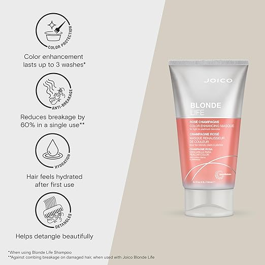 joico-blonde-life-color-depositing-masque-rosegold-150ml 1 Joico Blonde Life розово-златна тонираща маска 150 ml