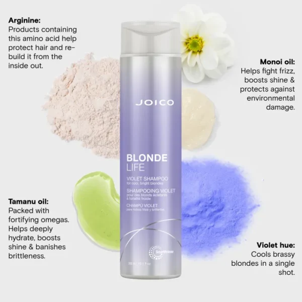 joico-blonde-life-violet-shampoo-300ml 2 Joico Blonde Life Violet виолетов шампоан за руса коса 300 ml