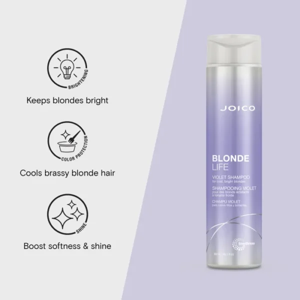 joico-blonde-life-violet-shampoo-300ml 3 Joico Blonde Life Violet виолетов шампоан за руса коса 300 ml