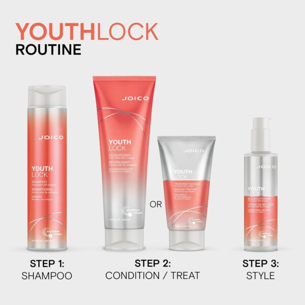 joico-youthlock-shampoo-300ml 6 Joico YouthLock балсам за зряла коса 250 ml